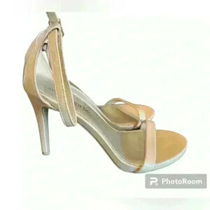 Charming Charlie’s Taupe Leather High Heels Size 8